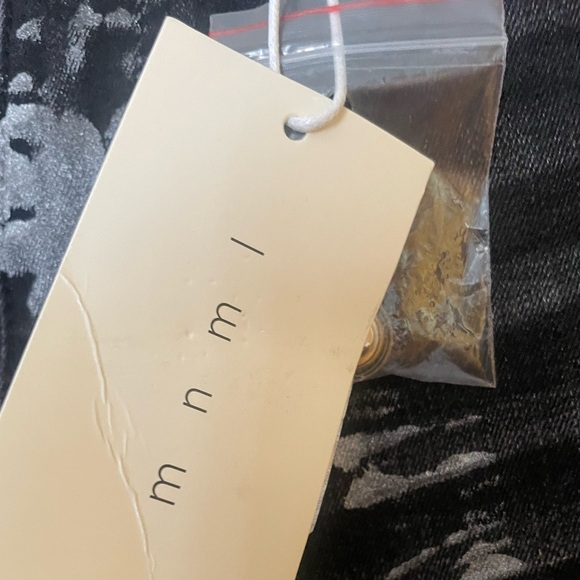 MNML Distressed Men’s (Size33) Black Streetwear, Graphic Stretch Denim Jeans - Picture 9 of 14